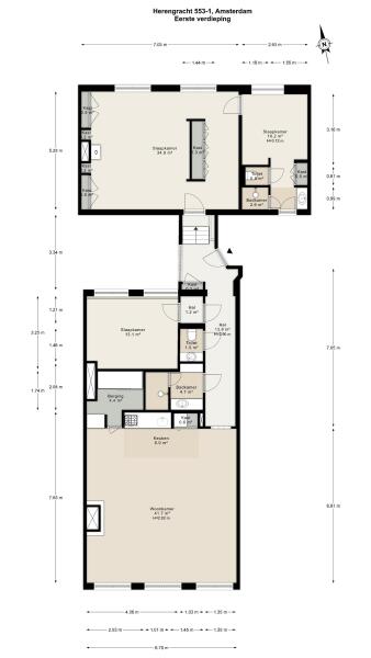 Floor Plan 1 - Herengracht 553 1