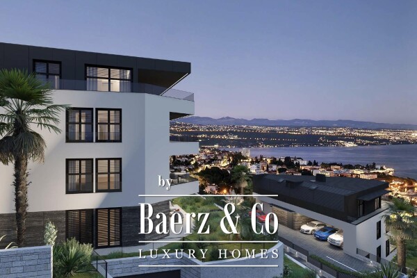 photo 2 Opatija, Center, a three-room apartment in an excellent new building with a sea view of 120 m2