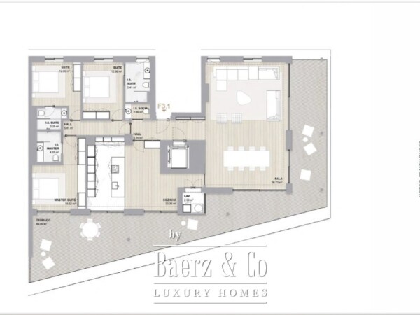 photo 13 3 bedroom flat with terrace of 89m2 in residential area, Boavista, Porto