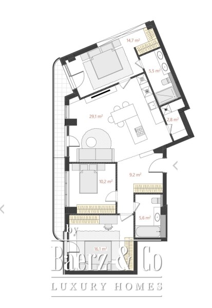 photo 15 Spacious Apartment in a New Project in Bar with a Sea View