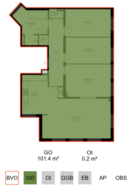 Floor Plan 3 - Olympiaplein 152 2